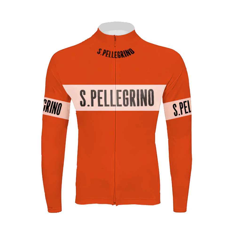 San Pellegrino Retro Men's Long Sleeve Cycling Kit - Image 3