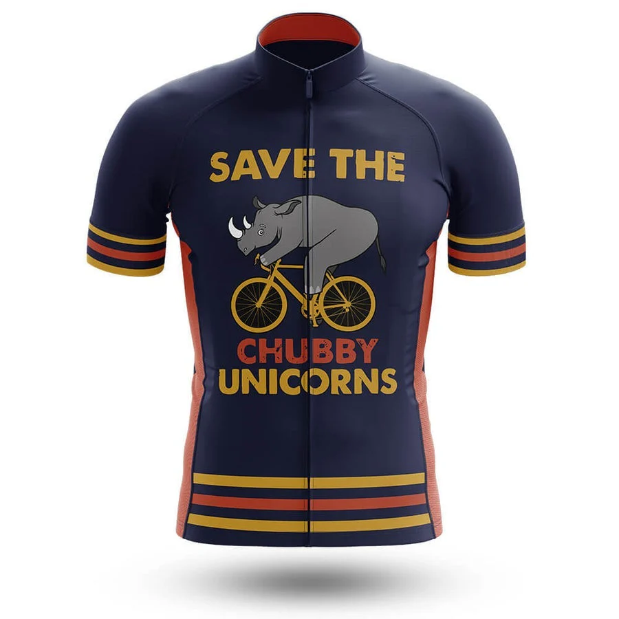 Save The Chubby Unicorns Men's Short Sleeve Cycling Kit - Image 3
