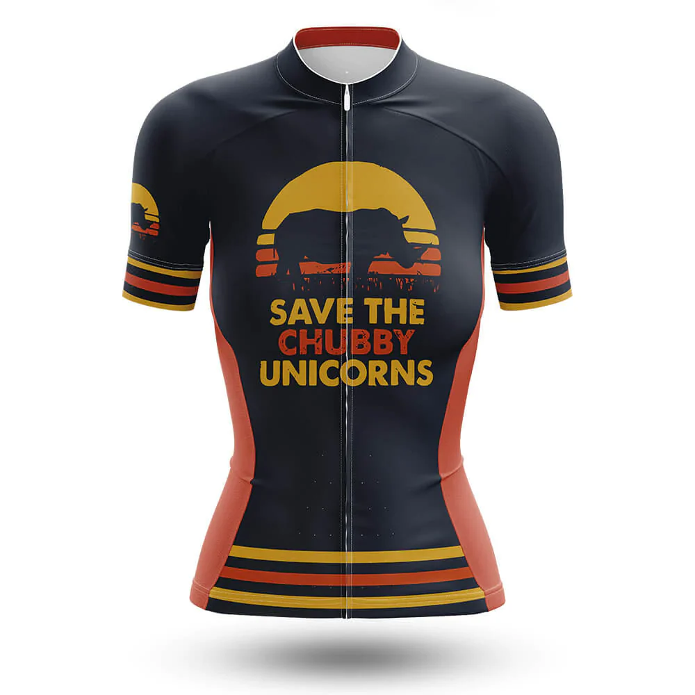 Save The Chubby Unicorns Women's Short Sleeve Cycling Kit - Image 3