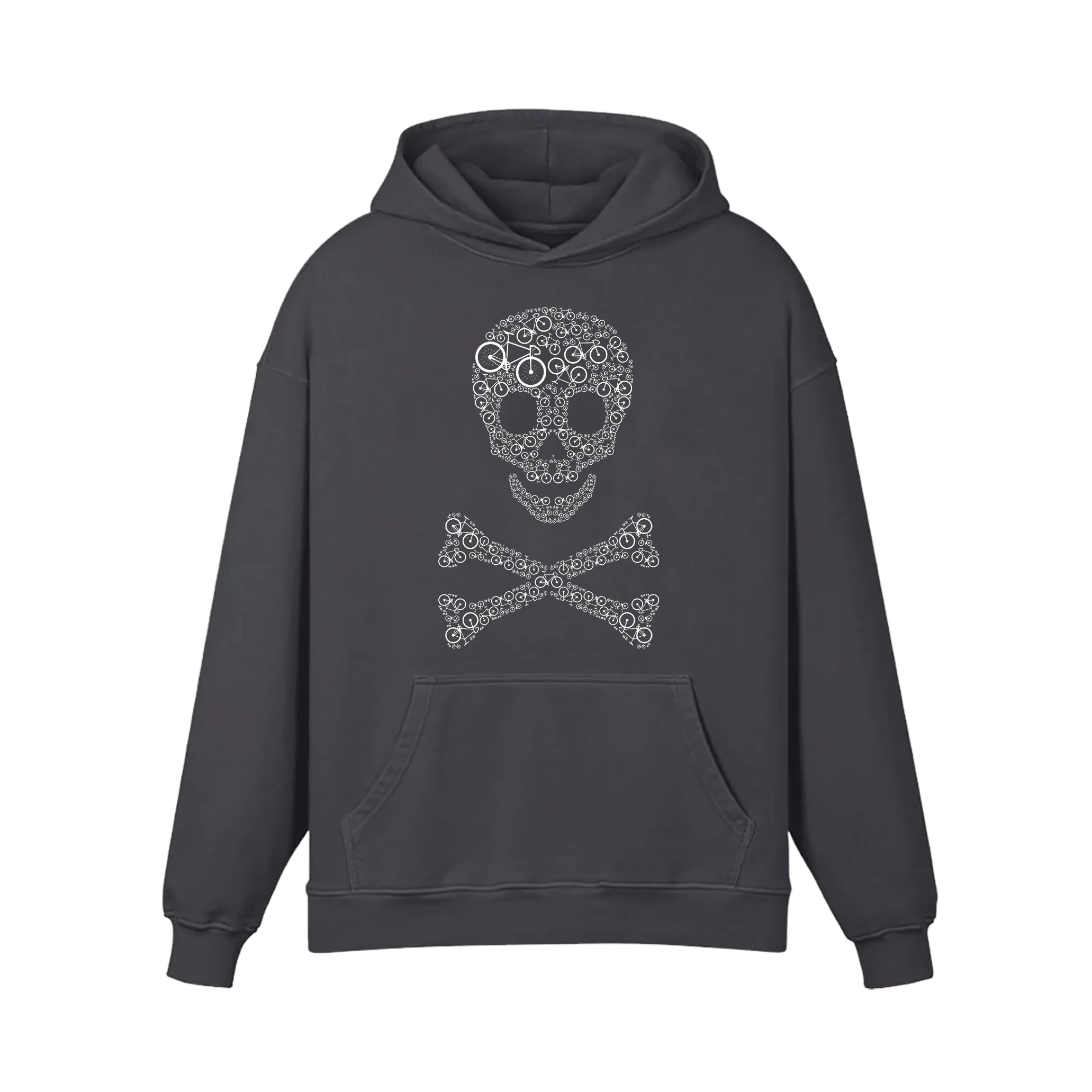 Skull Bicycle Hoodie - Image 3