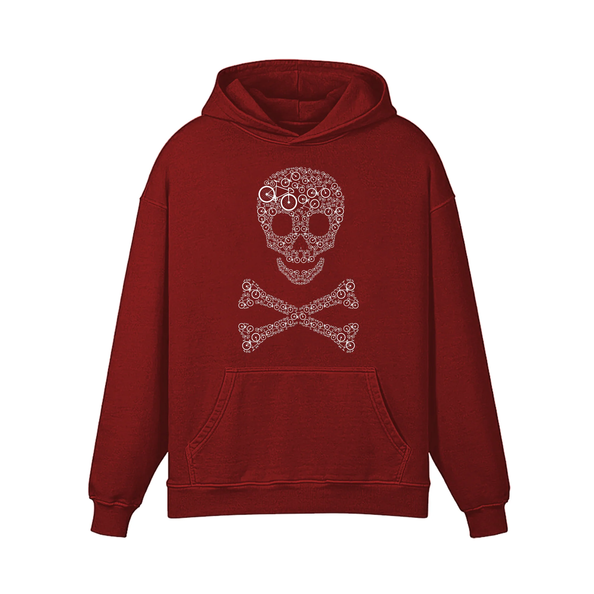 Skull Bicycle Hoodie - Image 4
