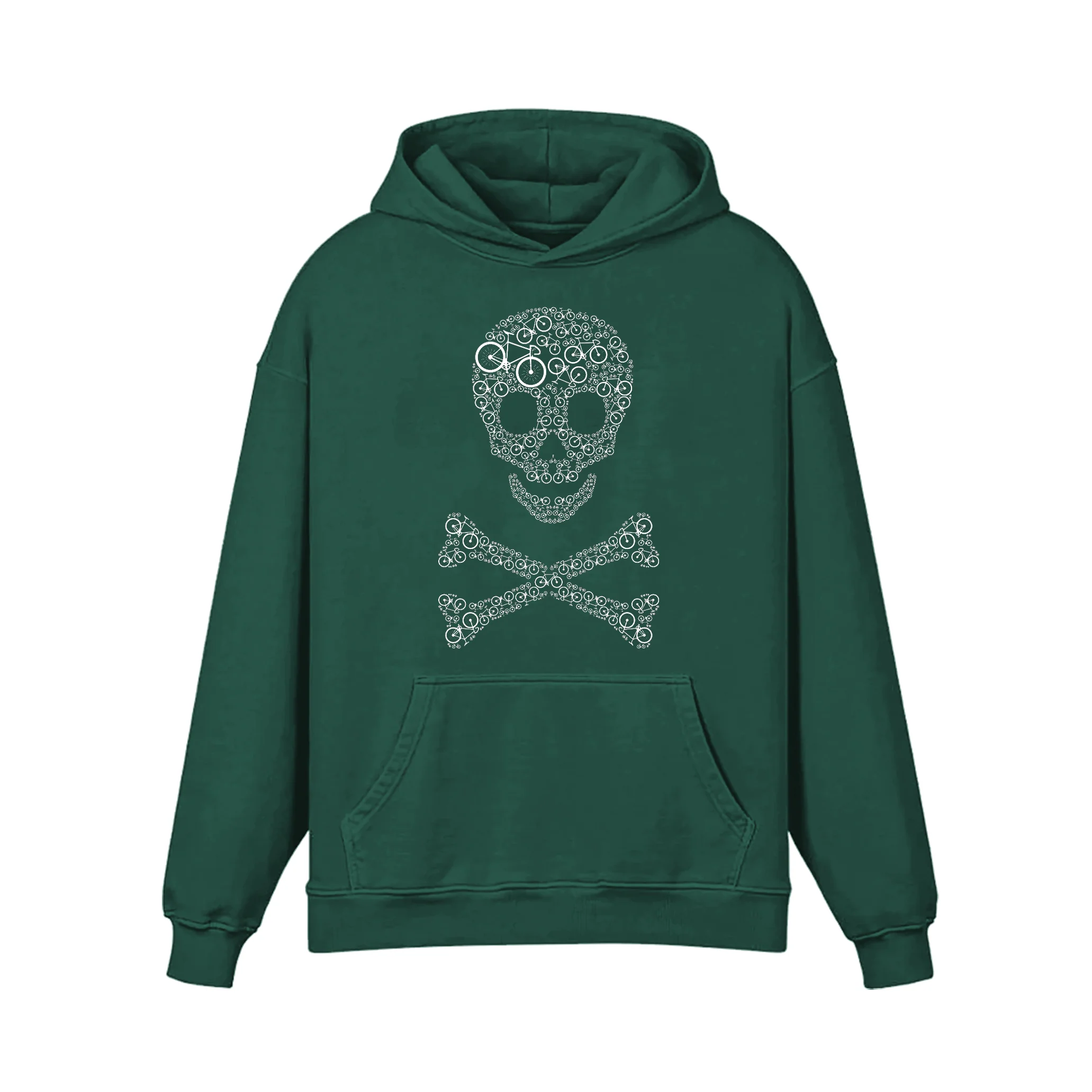 Skull Bicycle Hoodie - Image 5