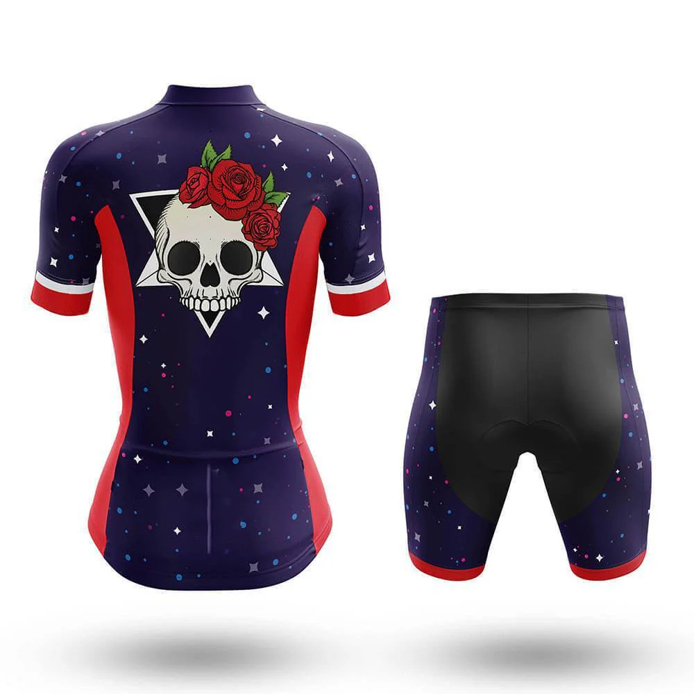 Skull Women's Short Sleeve Cycling Kit - Image 2