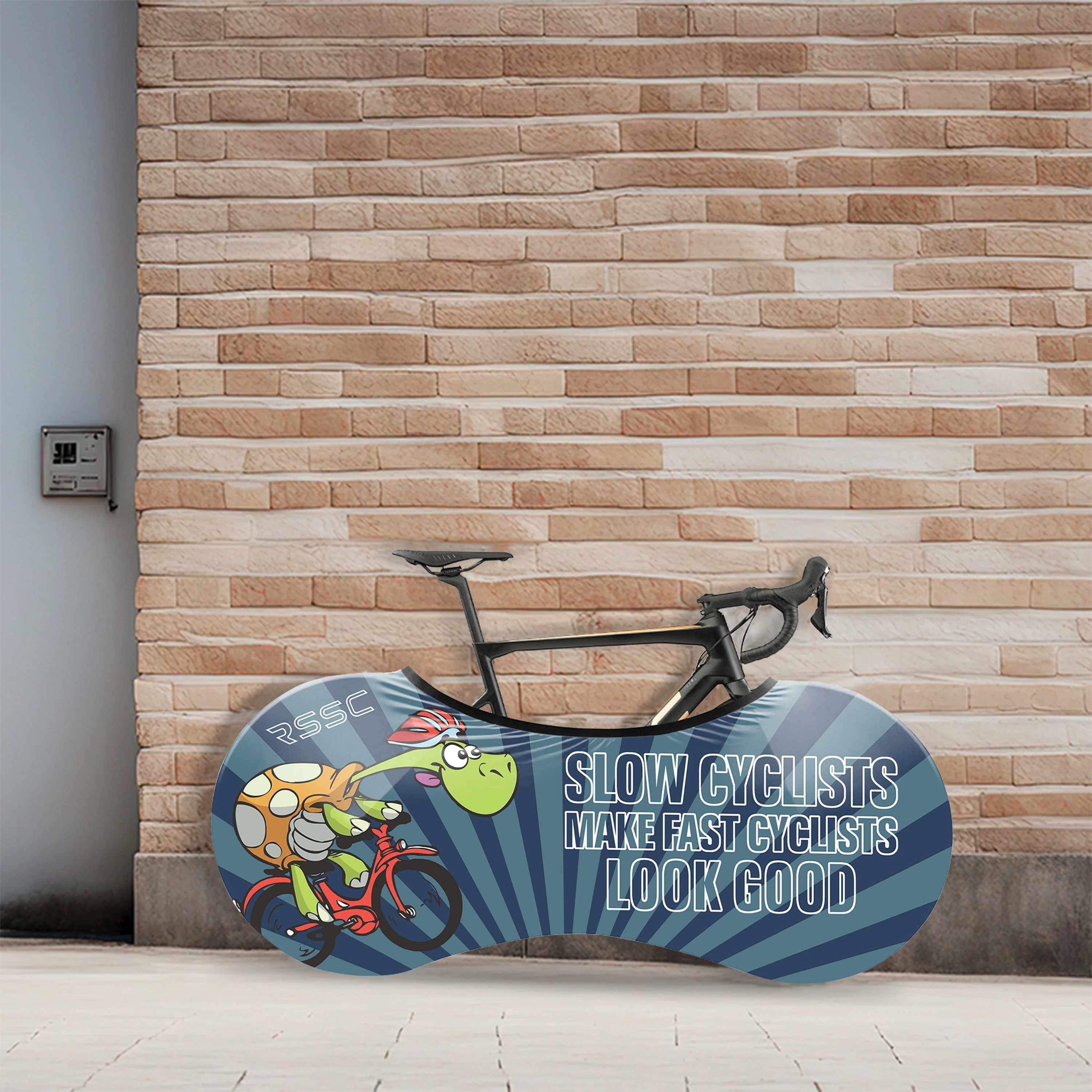 Slow Cyclist Bicycle Wheels Cover - Image 4