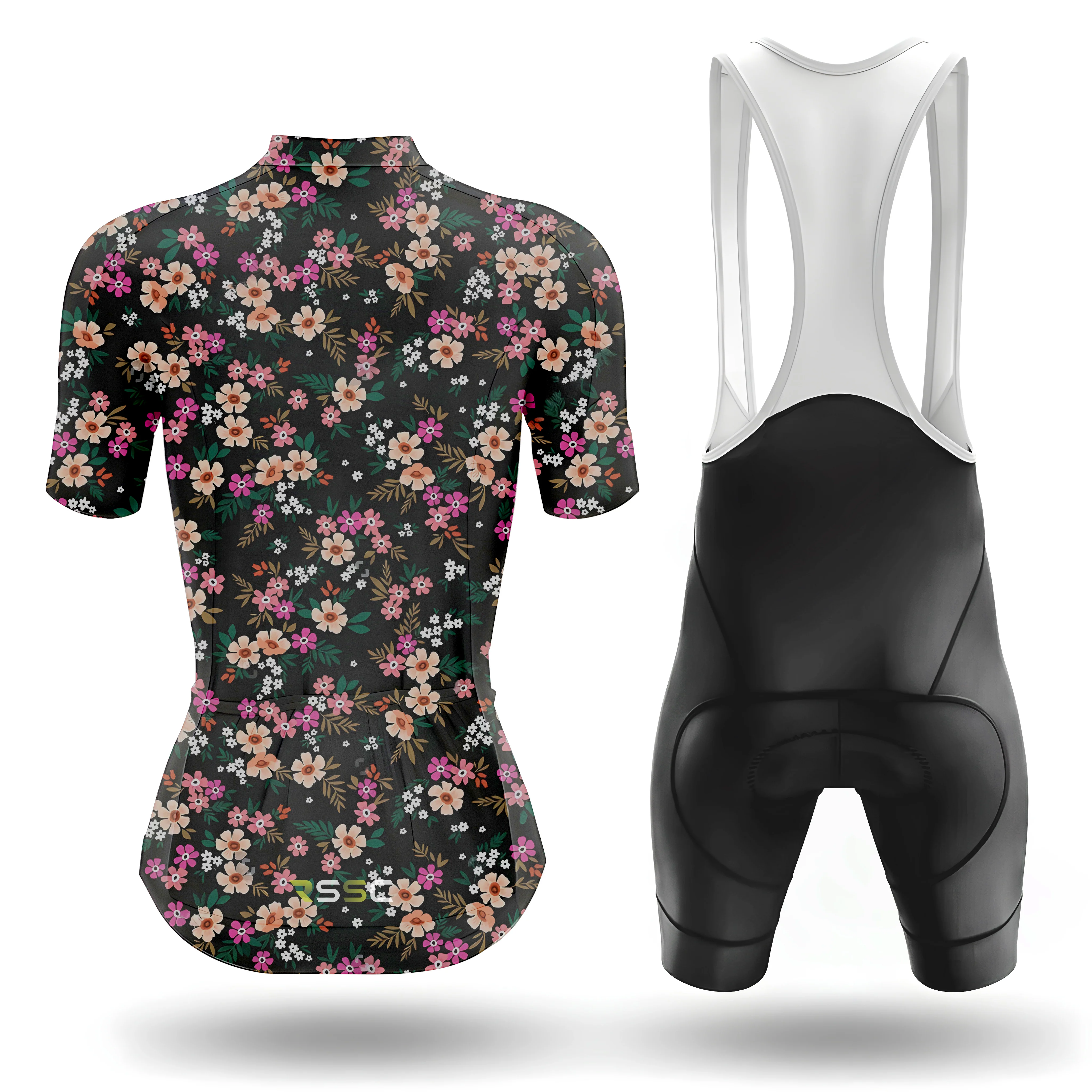 Small Colorful Flowers Women's Short Sleeve Cycling Kit - Image 2