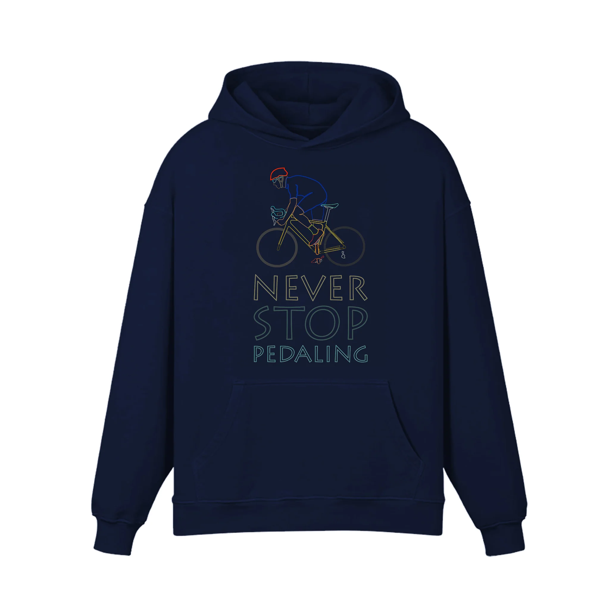 Never Stop Pedaling Hoodie - Image 2