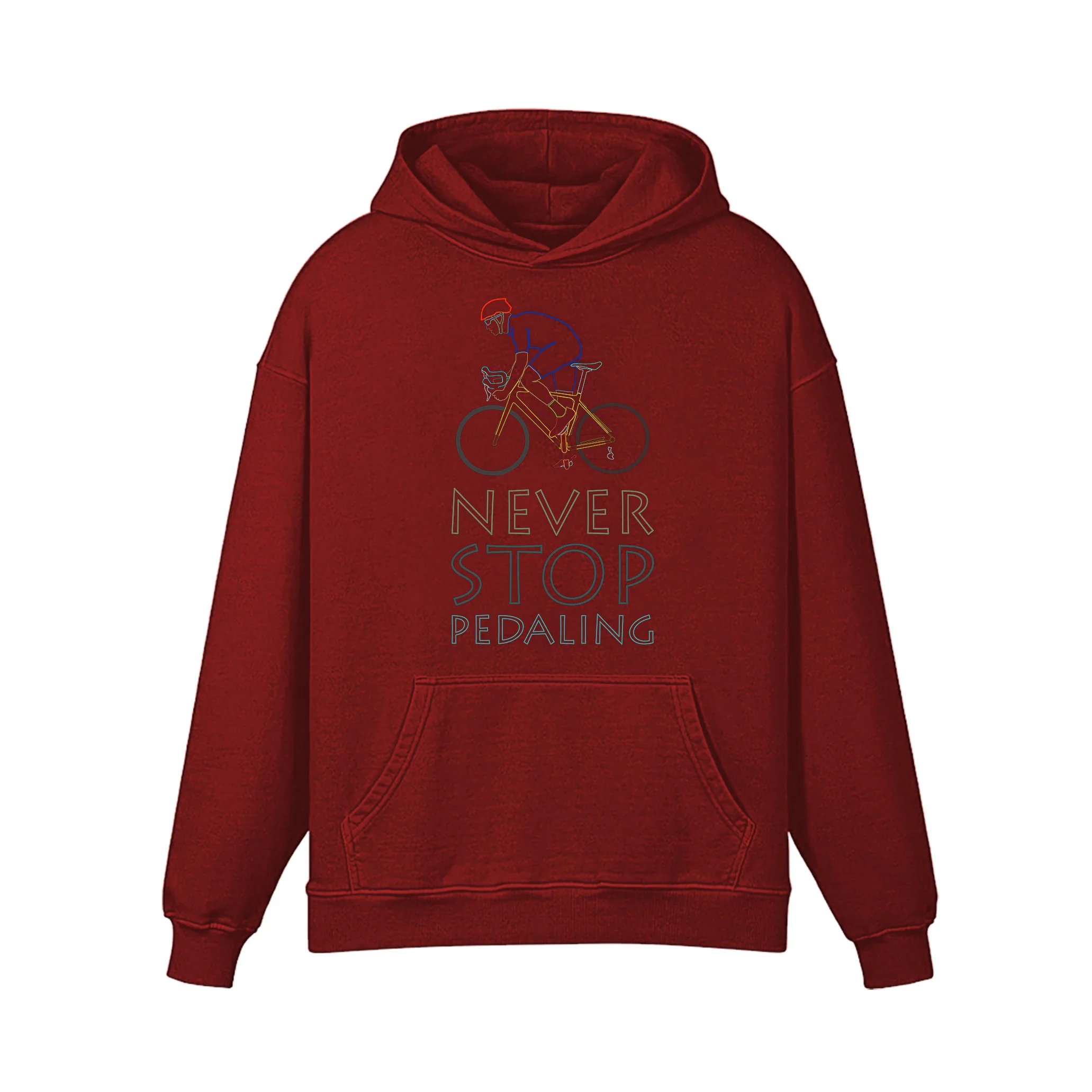 Never Stop Pedaling Hoodie - Image 3