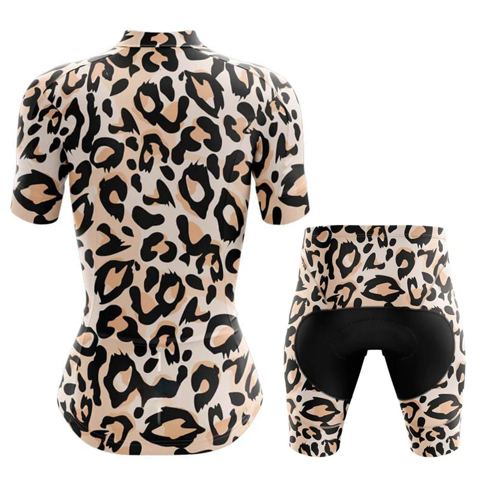 Snow Leopard Women's Short Sleeve Cycling Kit - Image 2