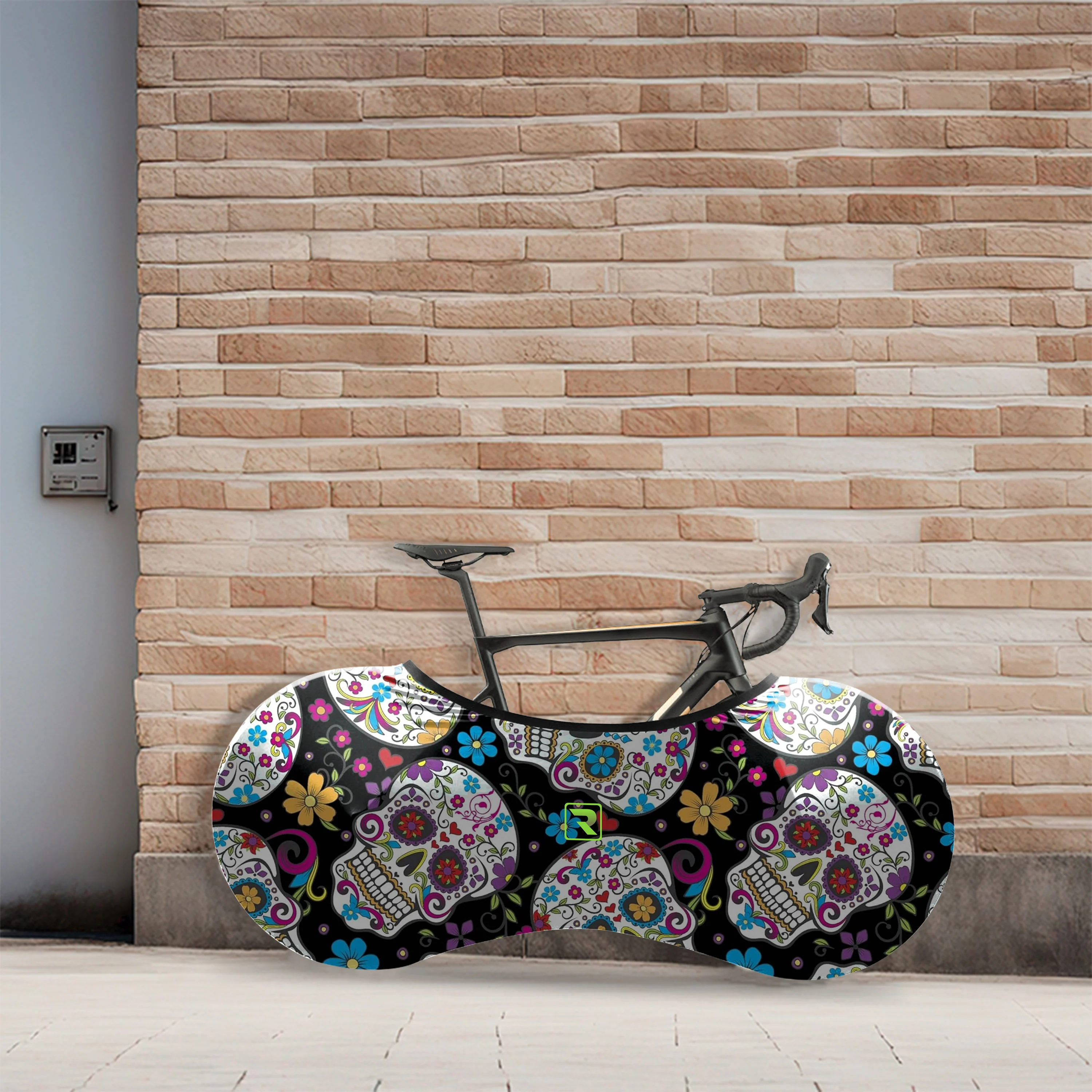 Sugar Skull Bicycle Wheels Cover - Image 3