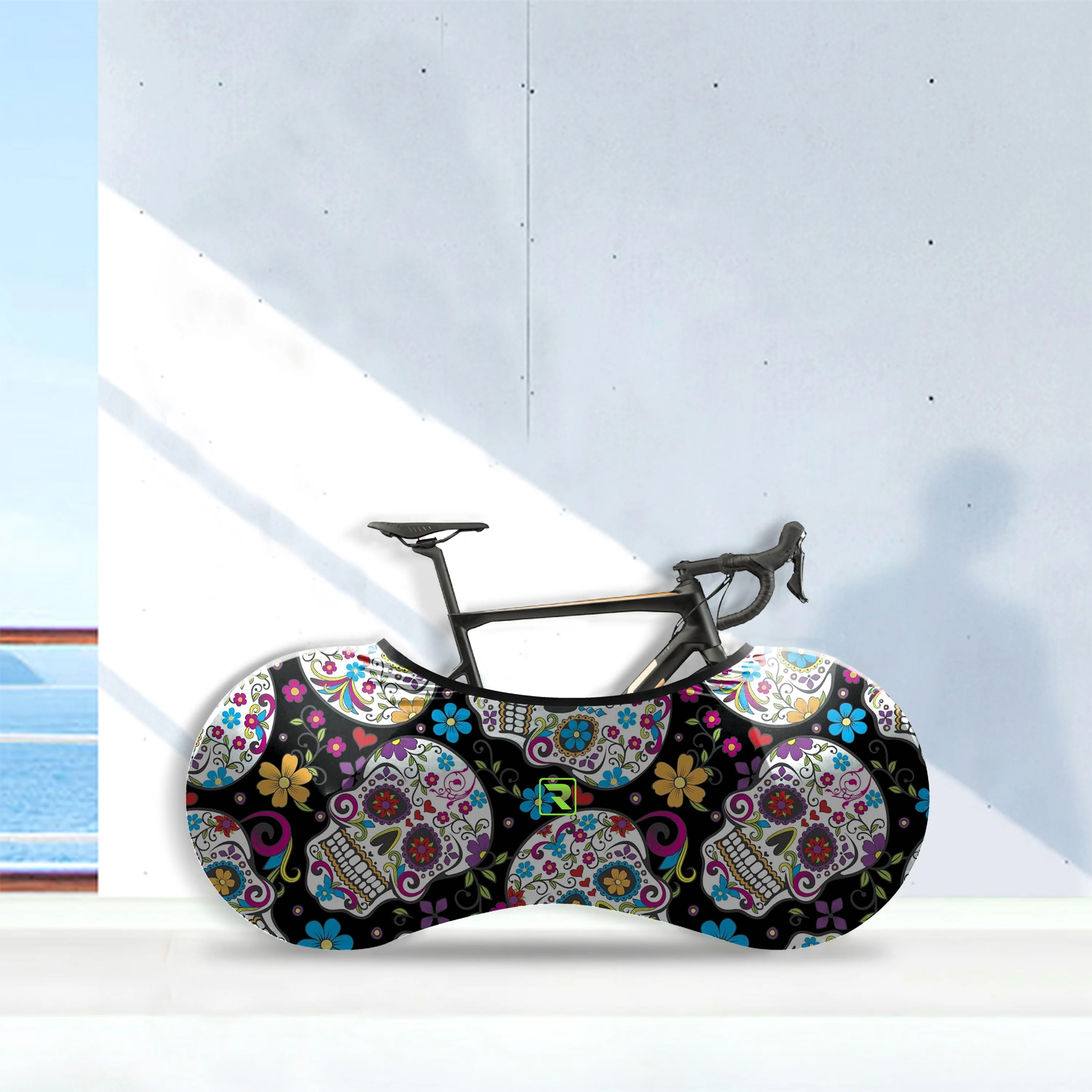 Sugar Skull Bicycle Wheels Cover - Image 4