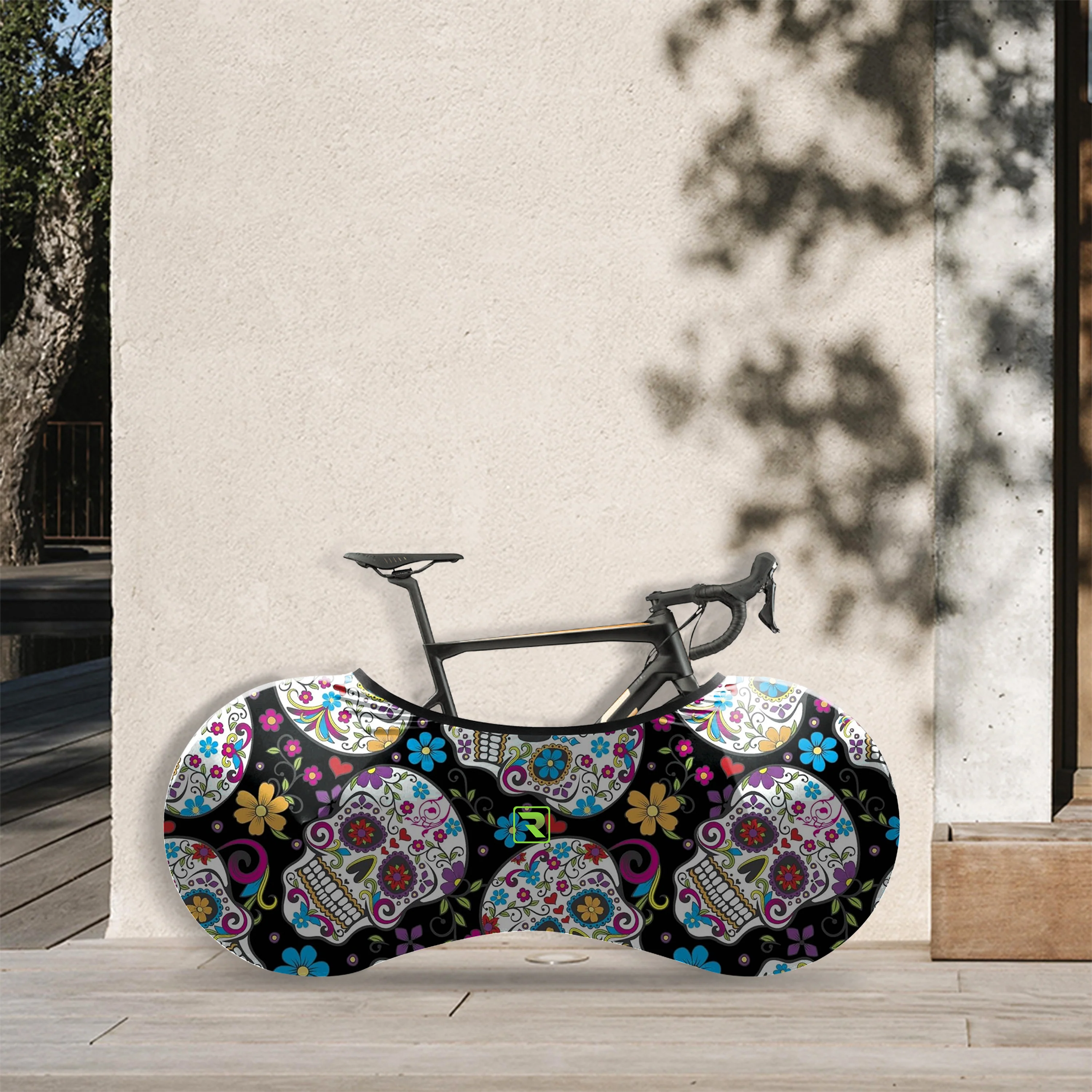 Sugar Skull Bicycle Wheels Cover - Image 5
