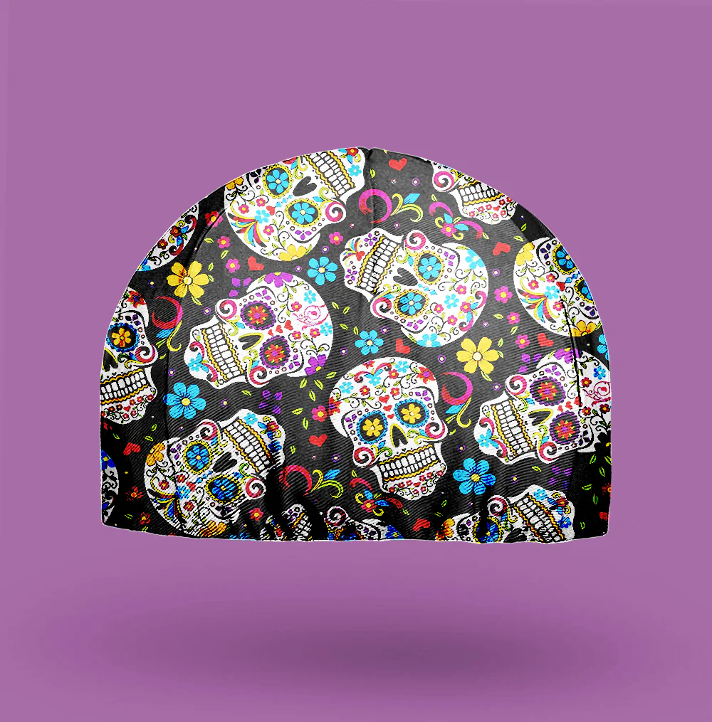 Sugar Skull Cycling Cap - Image 3