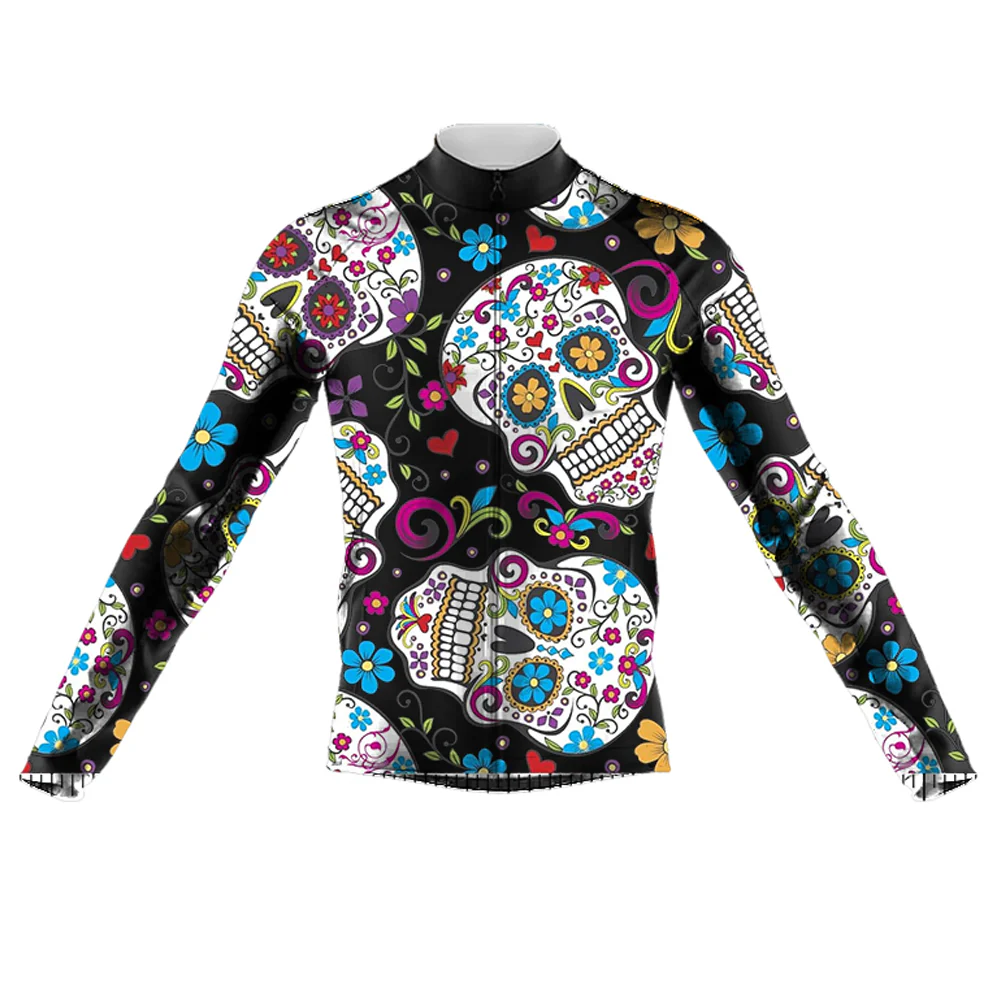 Sugar Skull Men's Long Sleeve Cycling Kit - Image 3