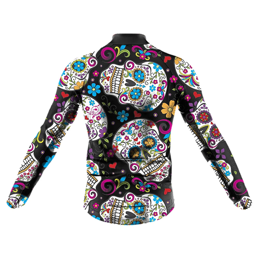Sugar Skull Men's Long Sleeve Cycling Kit - Image 5