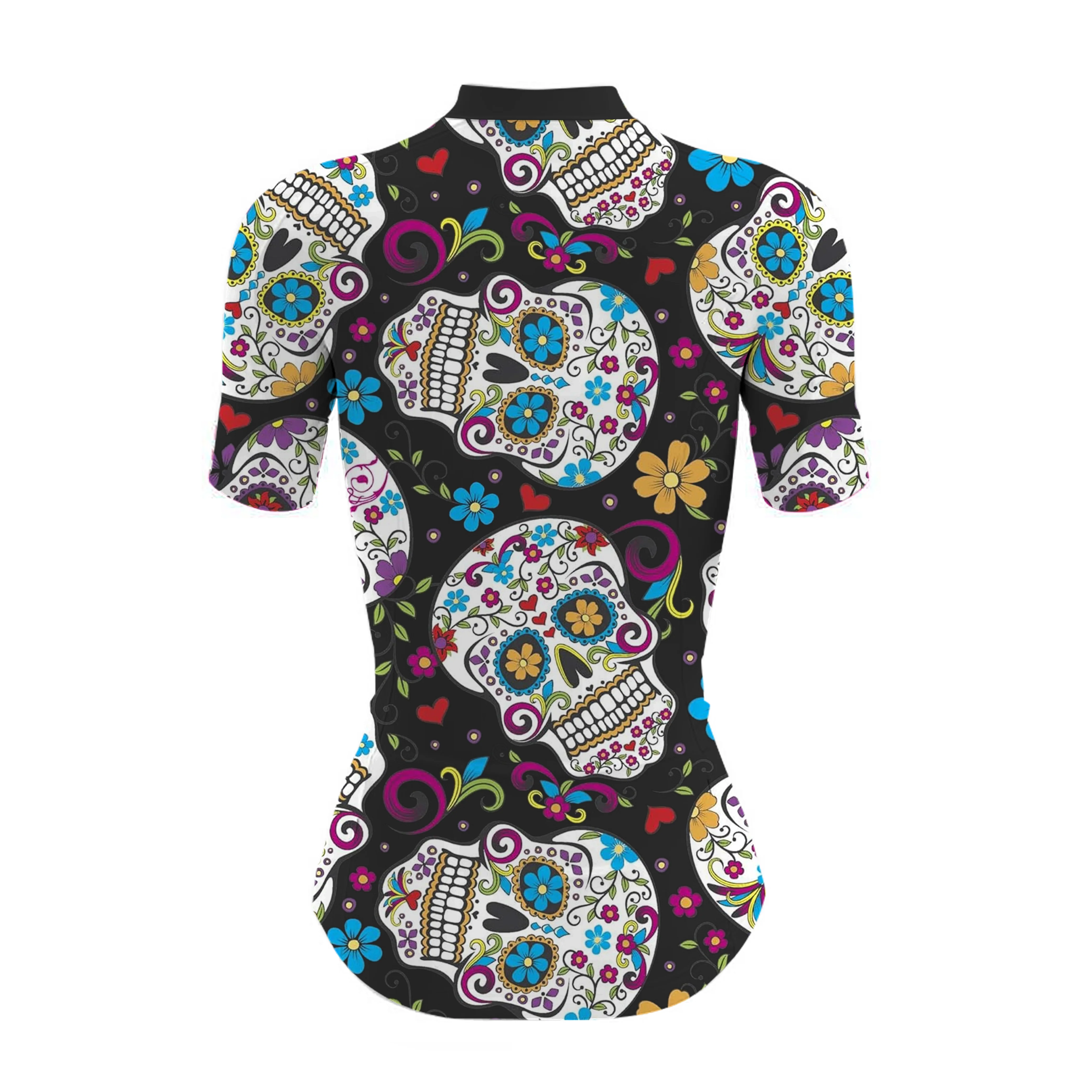 Sugar Skull Women's Short Sleeve Cycling Kit - Image 4