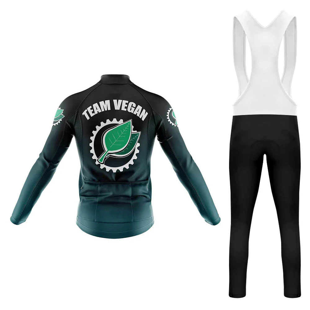 Team Vegan Men's Long Sleeve Cycling Kit - Image 2