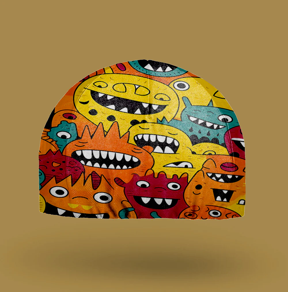 Teeth Cartoon Monster Cycling Cap - Image 3