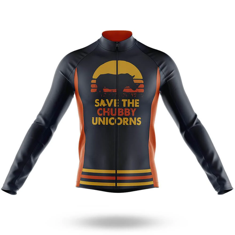 The Chubby Unicorns Men's Long Sleeve Cycling Kit - Image 3