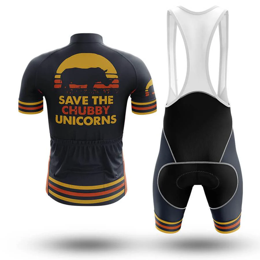 The Chubby Unicorns Men's Short Sleeve Cycling Kit - Image 2