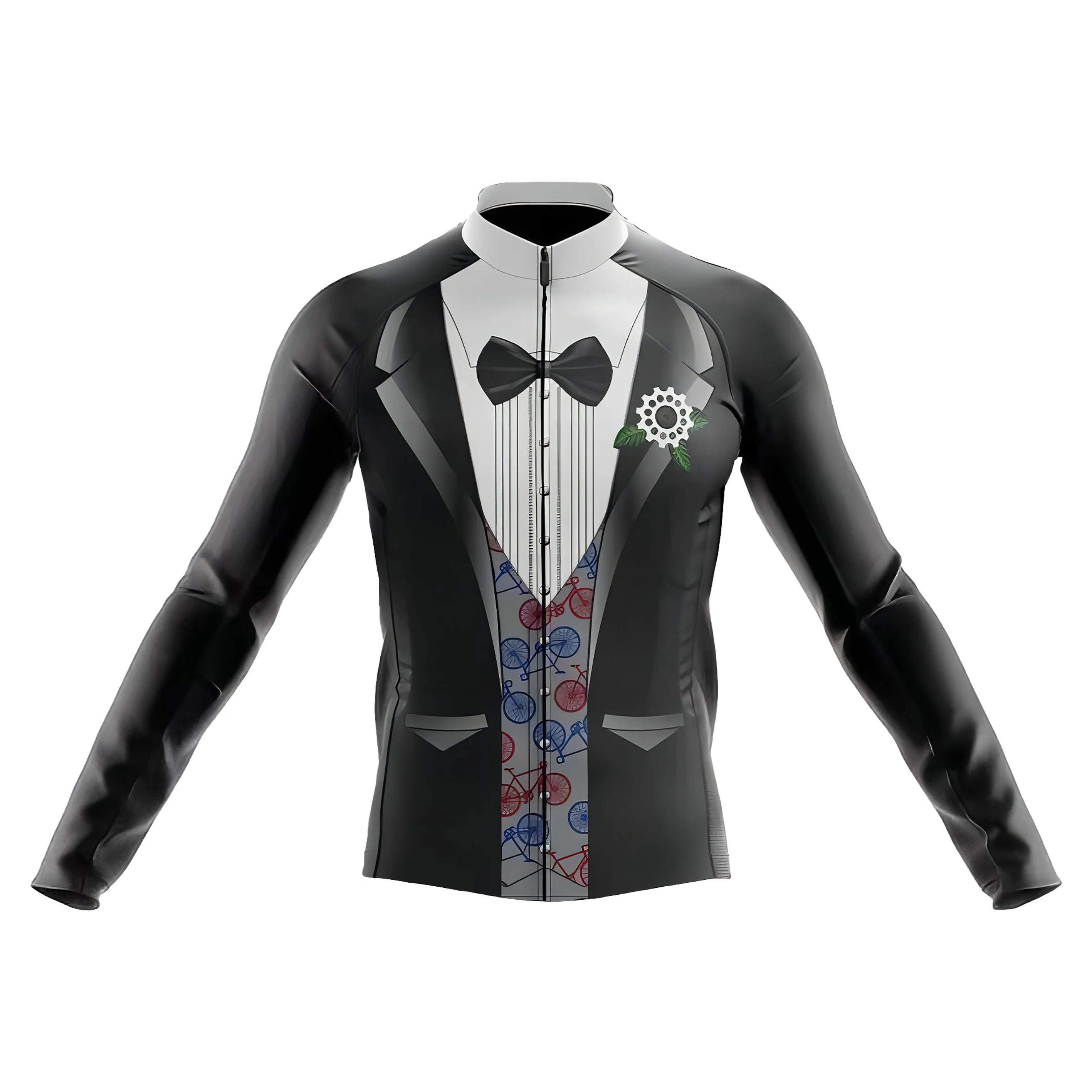 Tuxedo Men's Long Sleeve Cycling Kit - Image 3