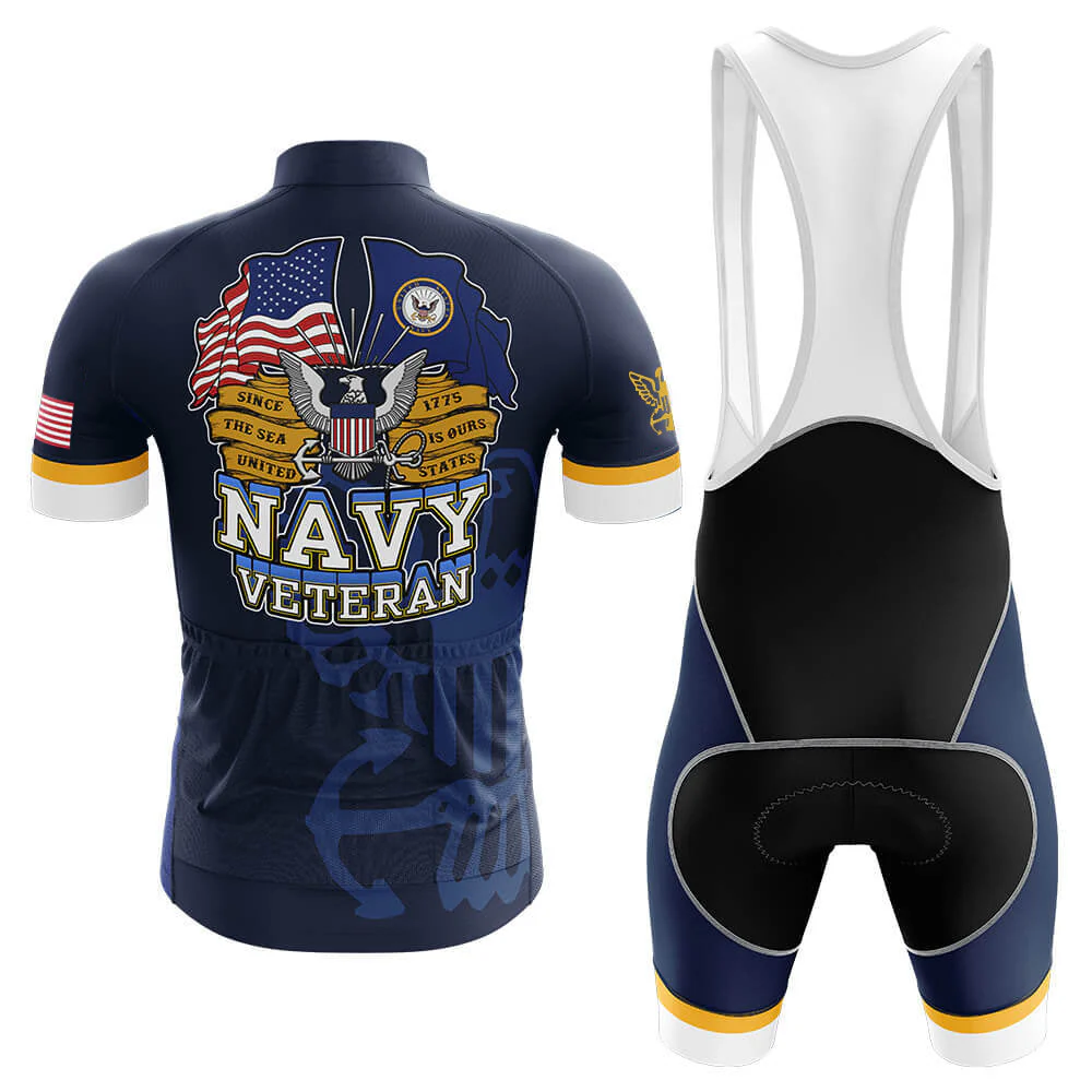 U.S. Navy Veteran Men's Short Sleeve Cycling Kit - Image 2