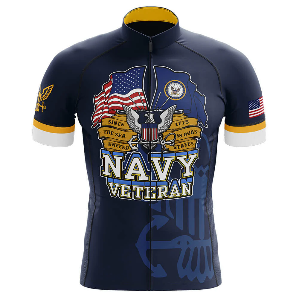 U.S. Navy Veteran Men's Short Sleeve Cycling Kit - Image 3