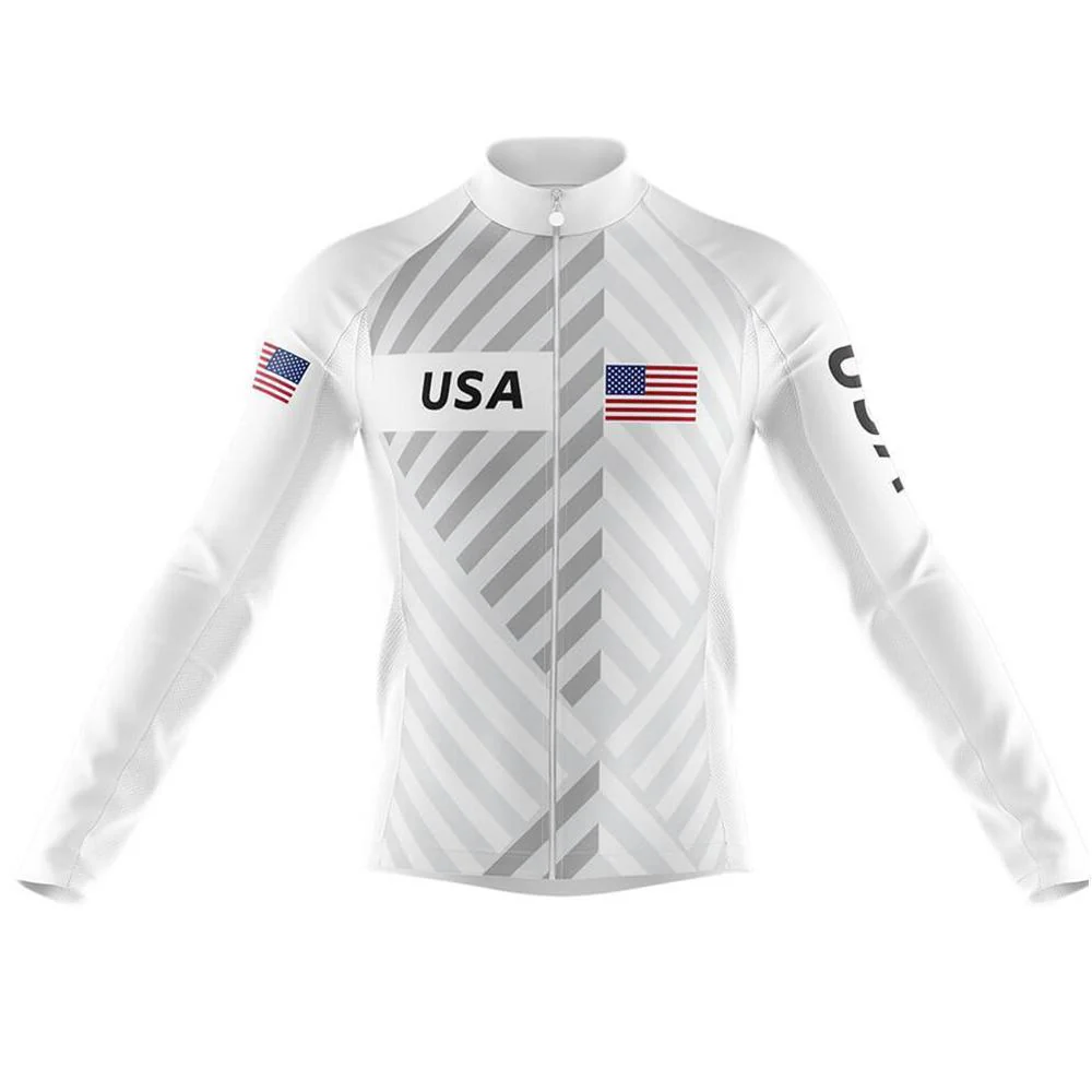 USA Men's Long Sleeve Cycling Kit - Image 3