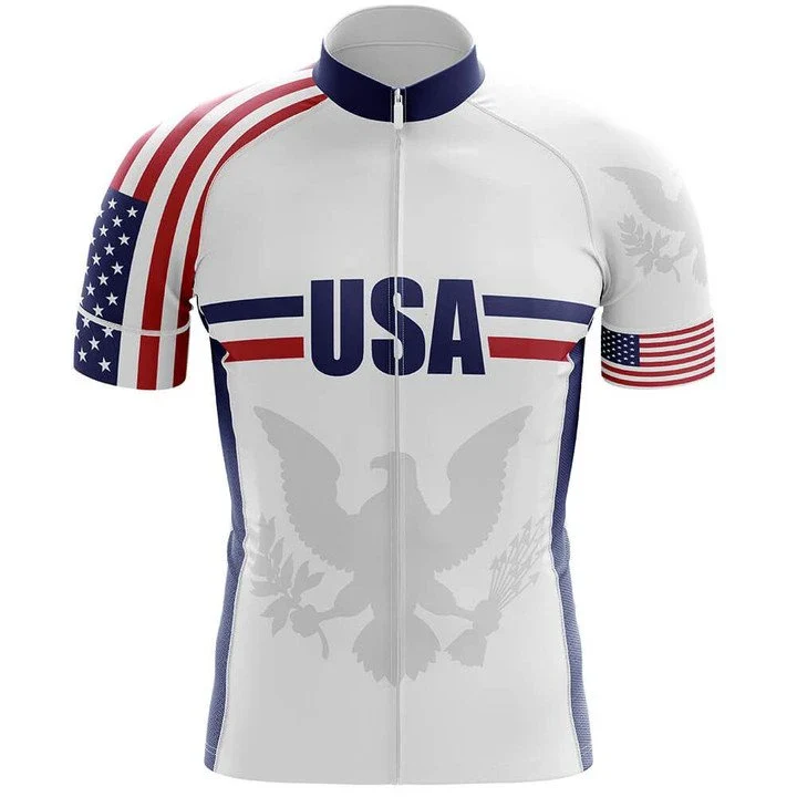USA V6 Men's Short Sleeve Cycling Kit - Image 3