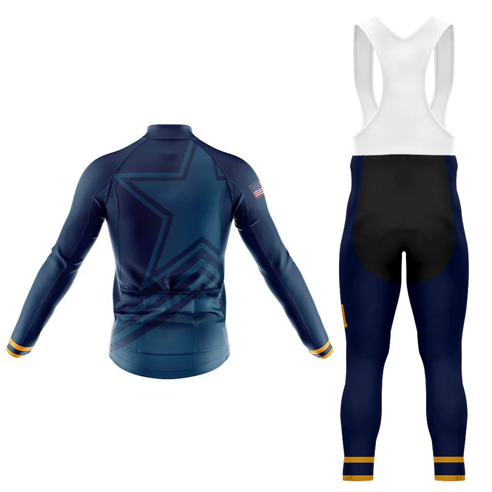 USA Navy Men's Long Sleeve Cycling Kit - Image 2