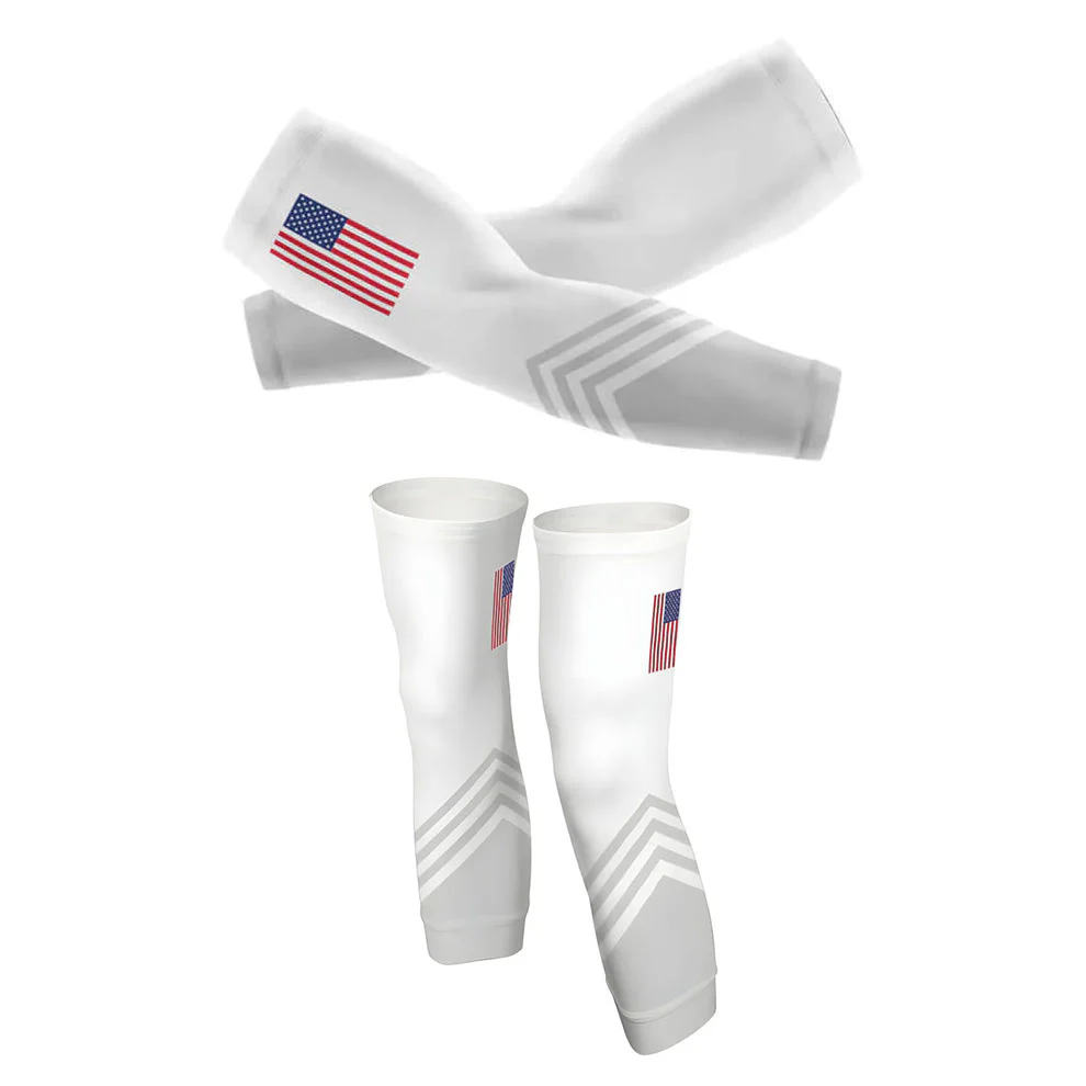 USA S5 White Arm And Leg Sleeves - Image 5
