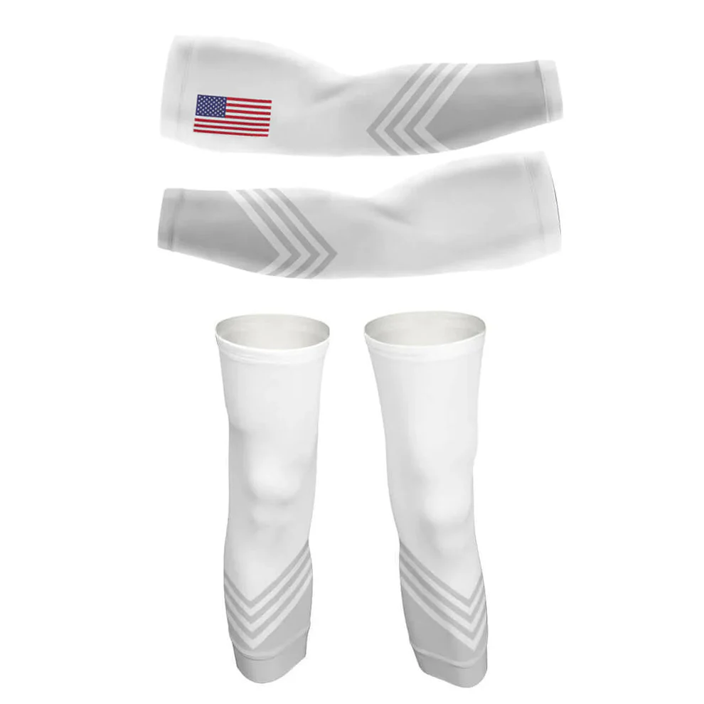 USA S5 White Arm And Leg Sleeves - Image 6