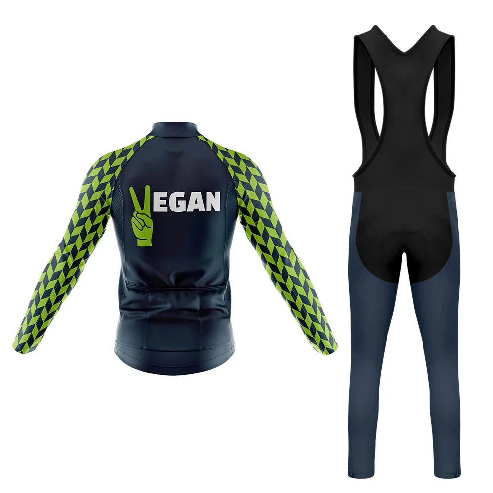 Hi Vegan Men's Long Sleeve Cycling Kit - Image 2