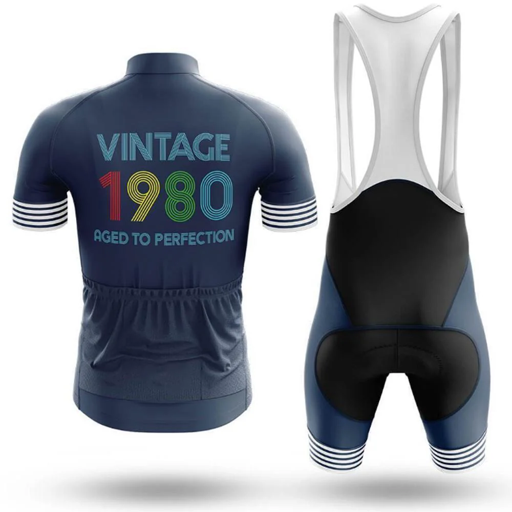 Vintage 1980 Men's Short Sleeve Cycling Kit - Image 2
