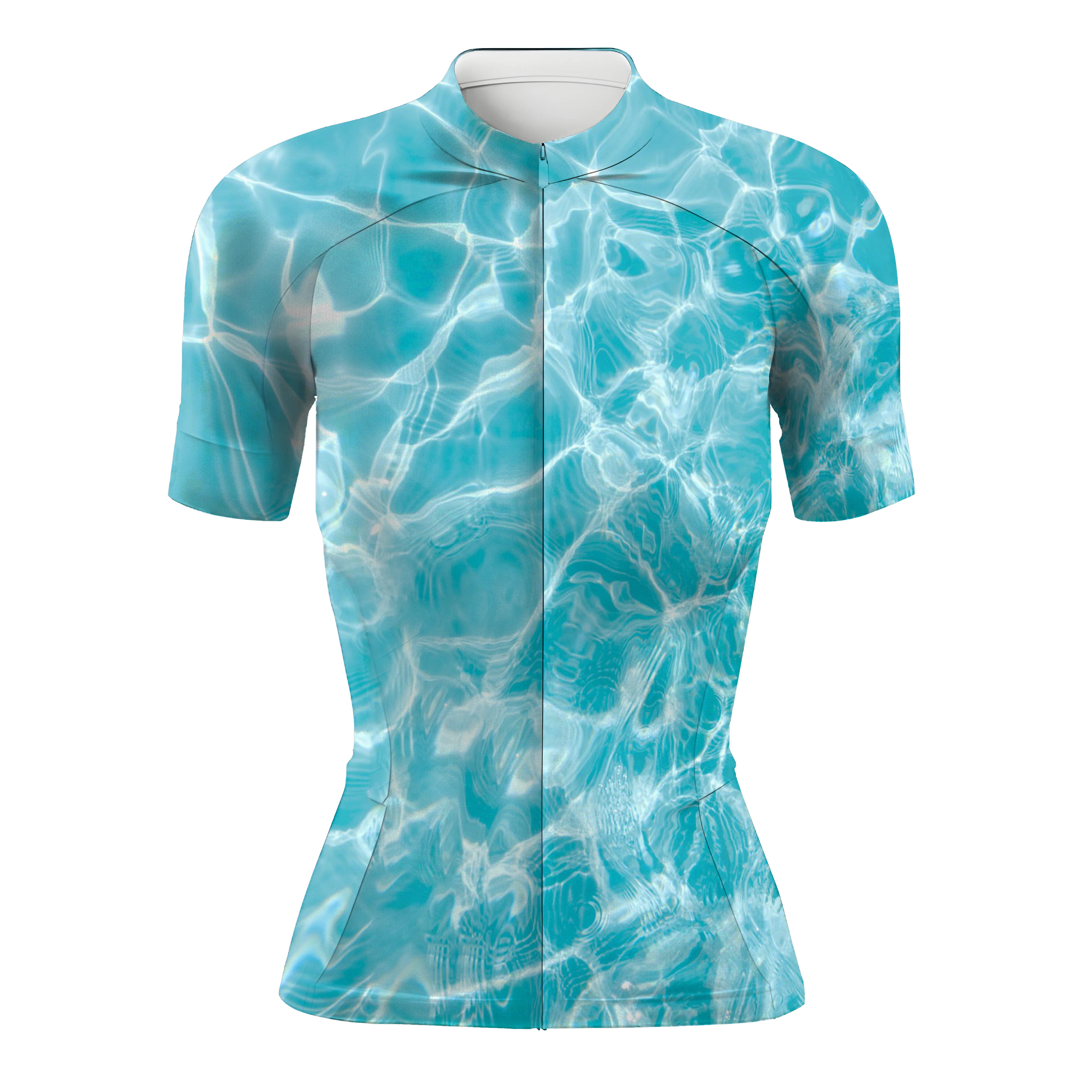 Water Surface Texture Women's Short Sleeve Cycling Kit - Image 3
