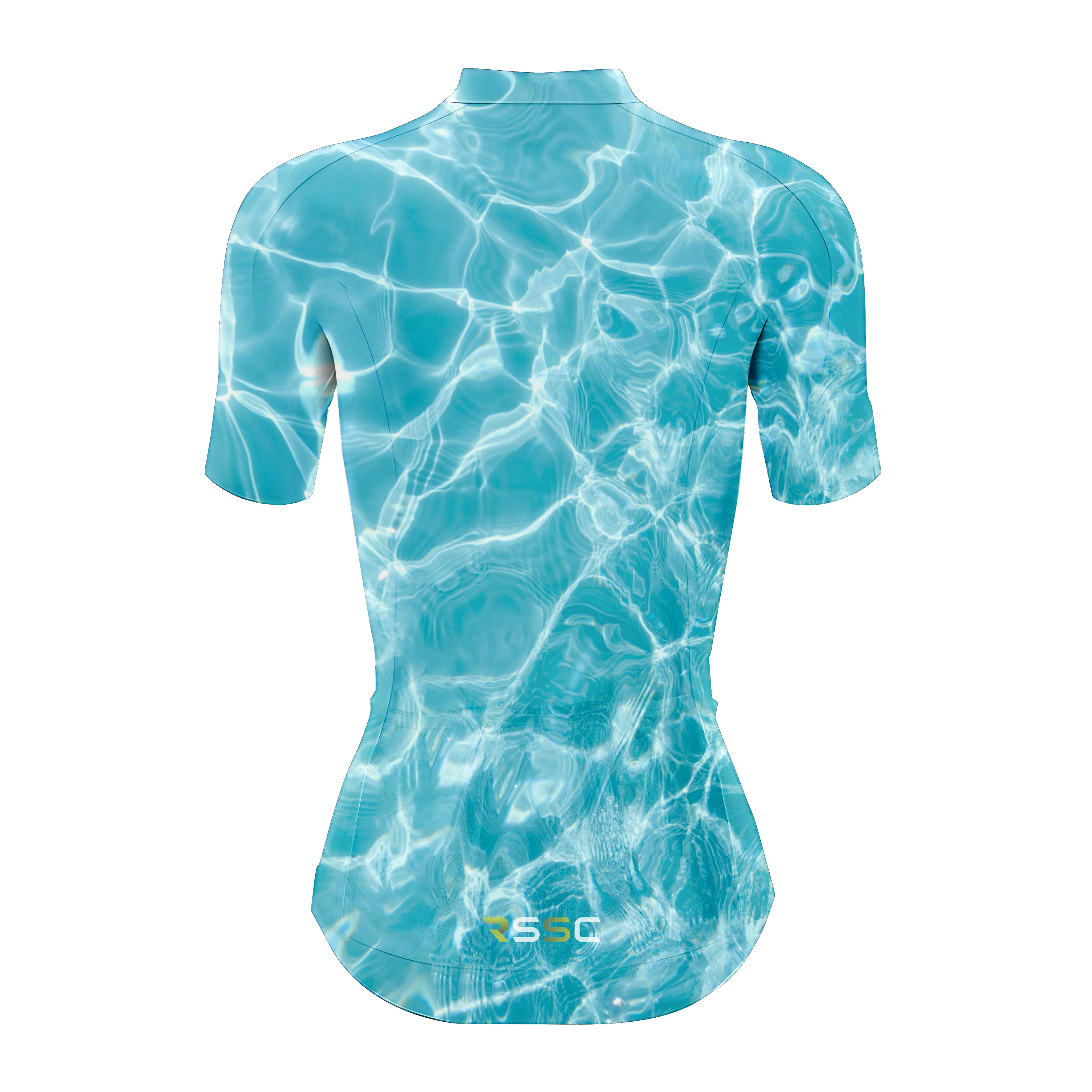 Water Surface Texture Women's Short Sleeve Cycling Kit - Image 4