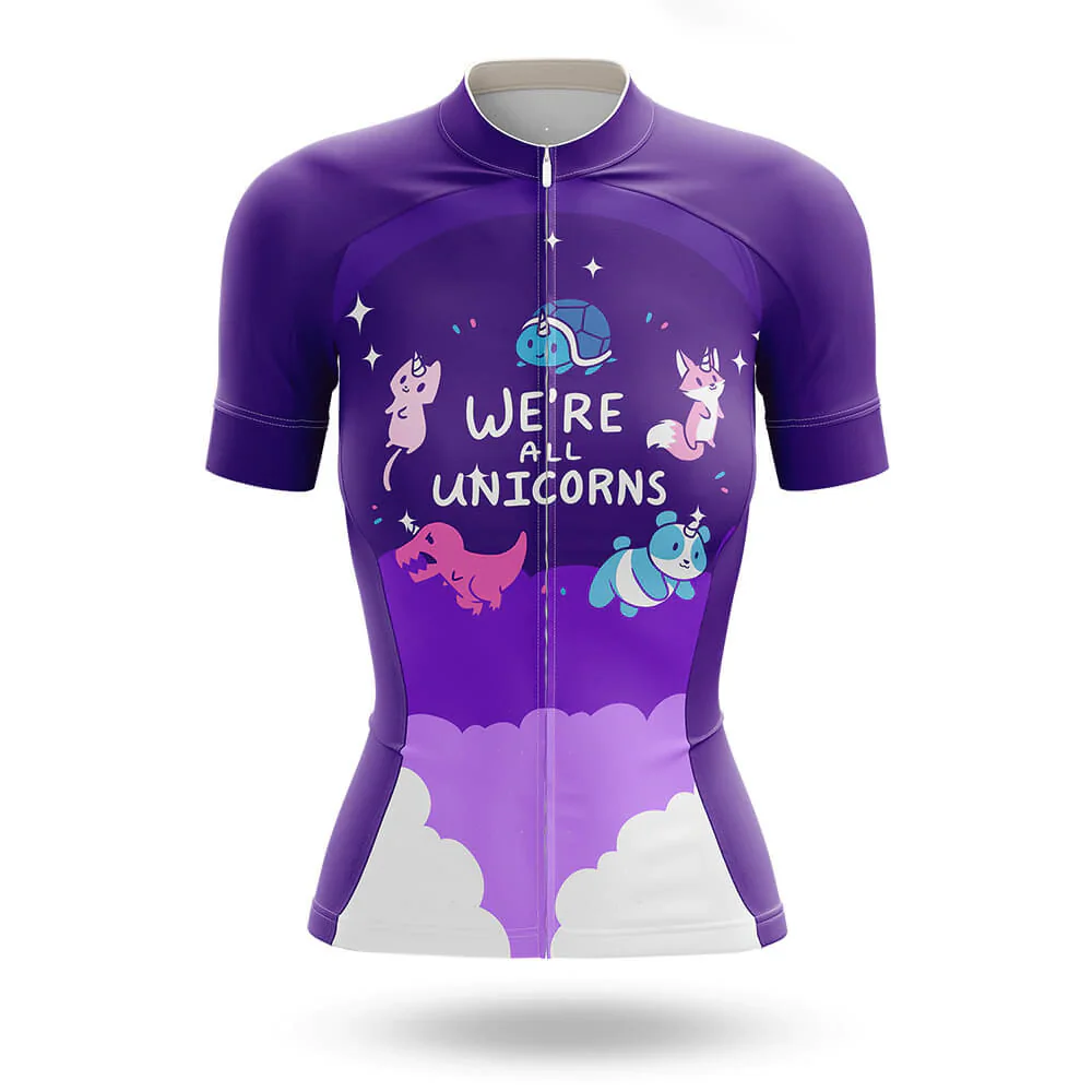 We're All Unicorns Women's Short Sleeve Cycling Kit - Image 3