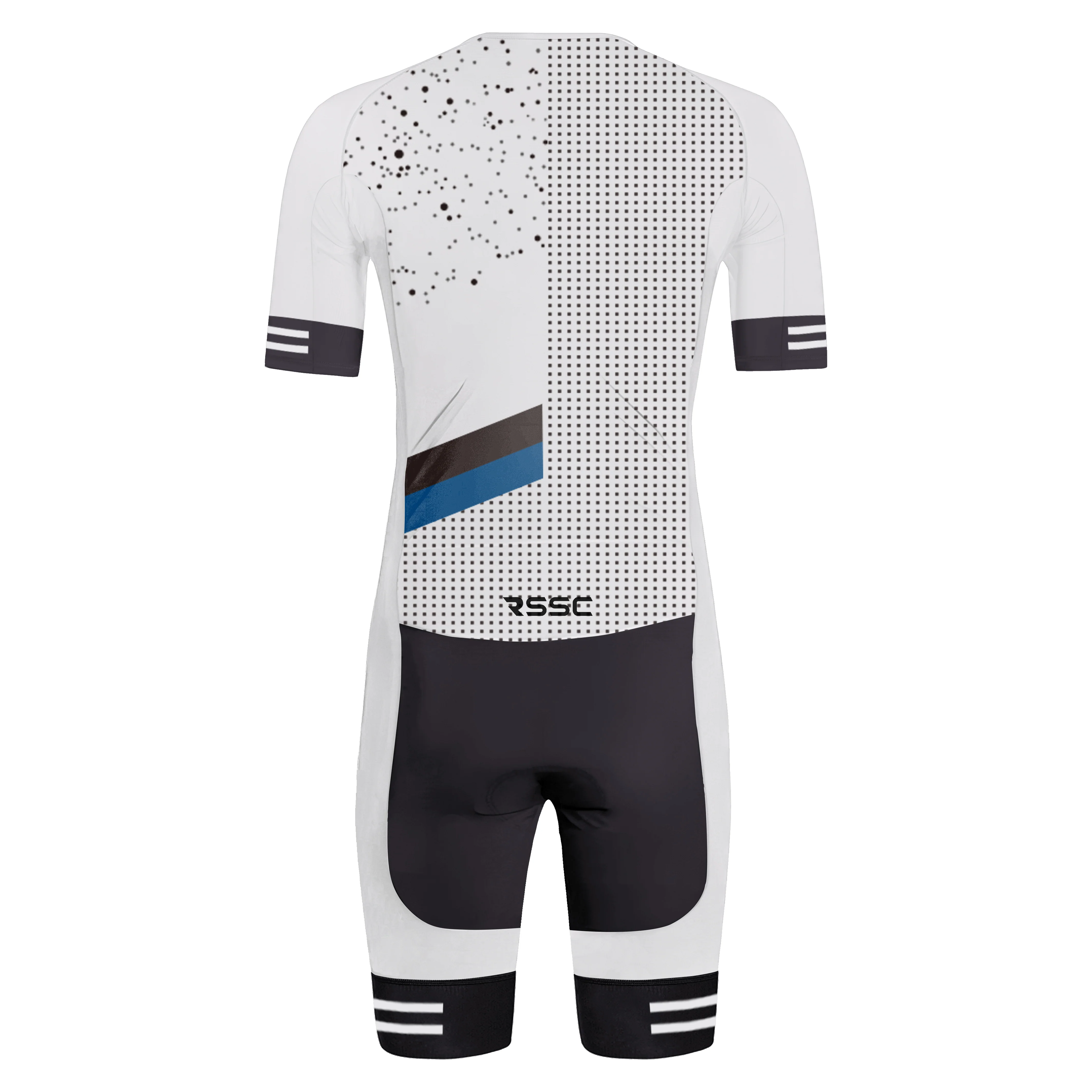 White Classic Men's Triathlon Suit - Image 2