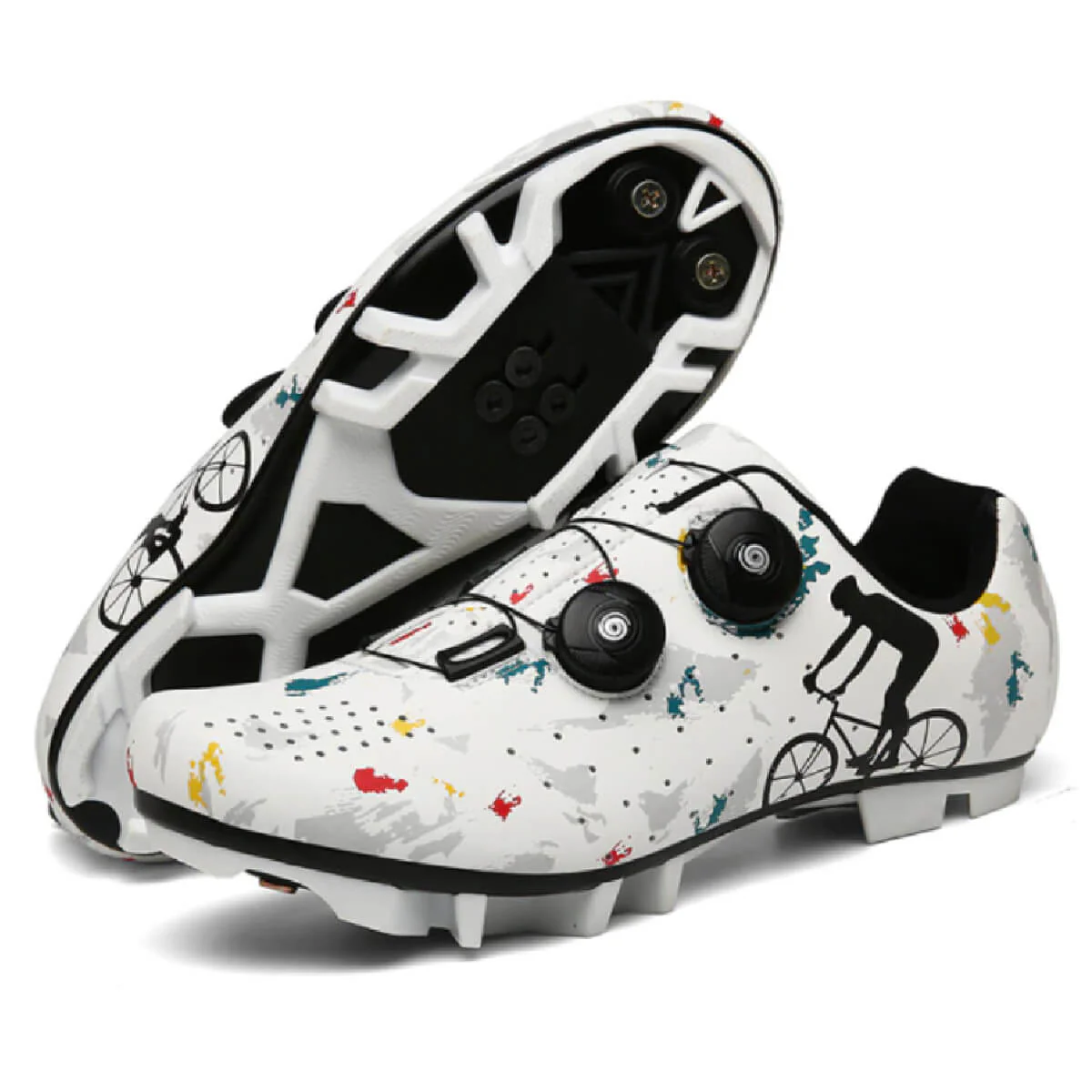 White Scout Cycling Shoes - Image 3