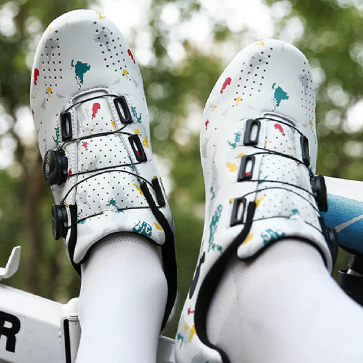 White Scout Cycling Shoes - Image 5