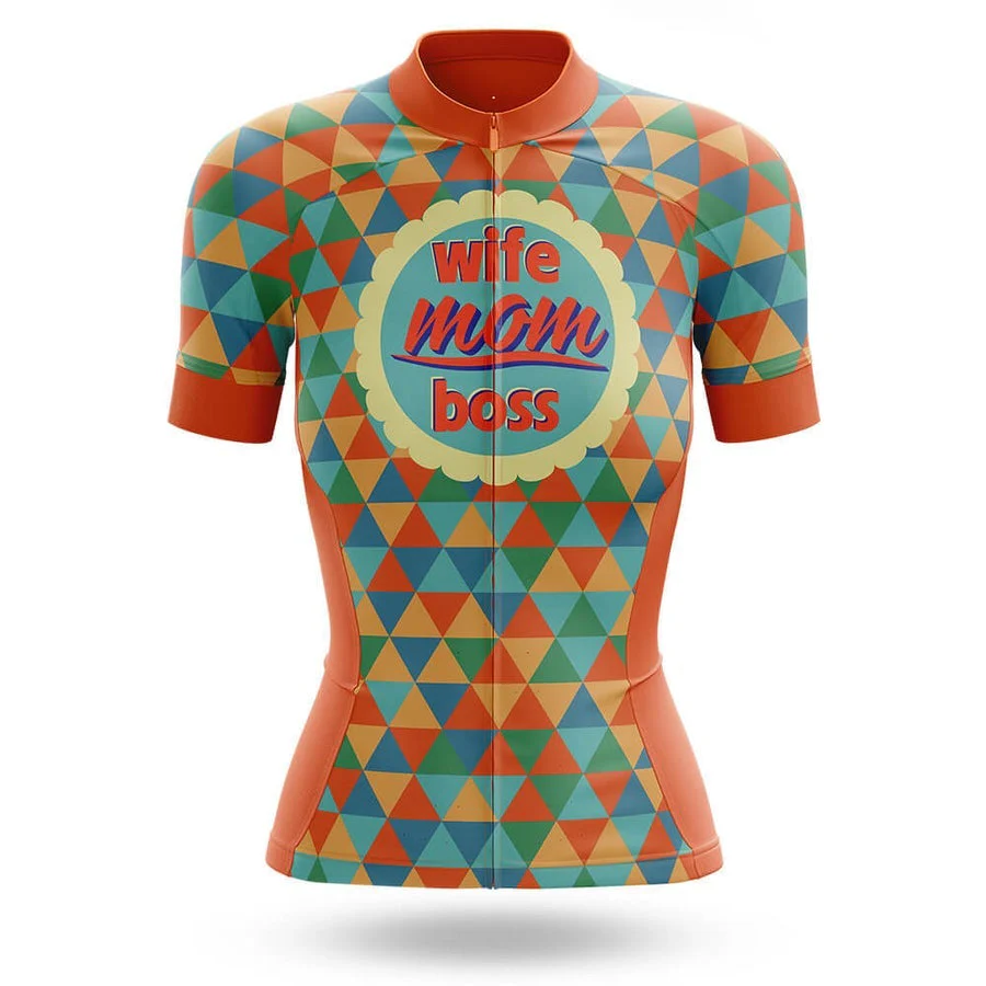 Wife Mom Boss Women's Short Sleeve Cycling Kit - Image 3