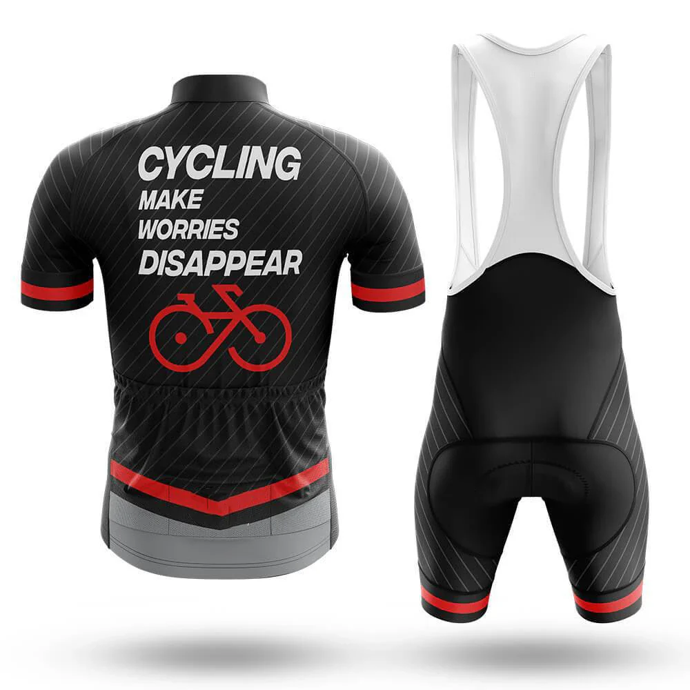 Worries Disappear Men's Short Sleeve Cycling Kit - Image 2