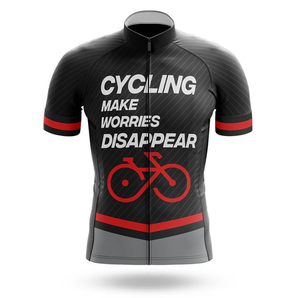 Worries Disappear Men's Short Sleeve Cycling Kit - Image 3