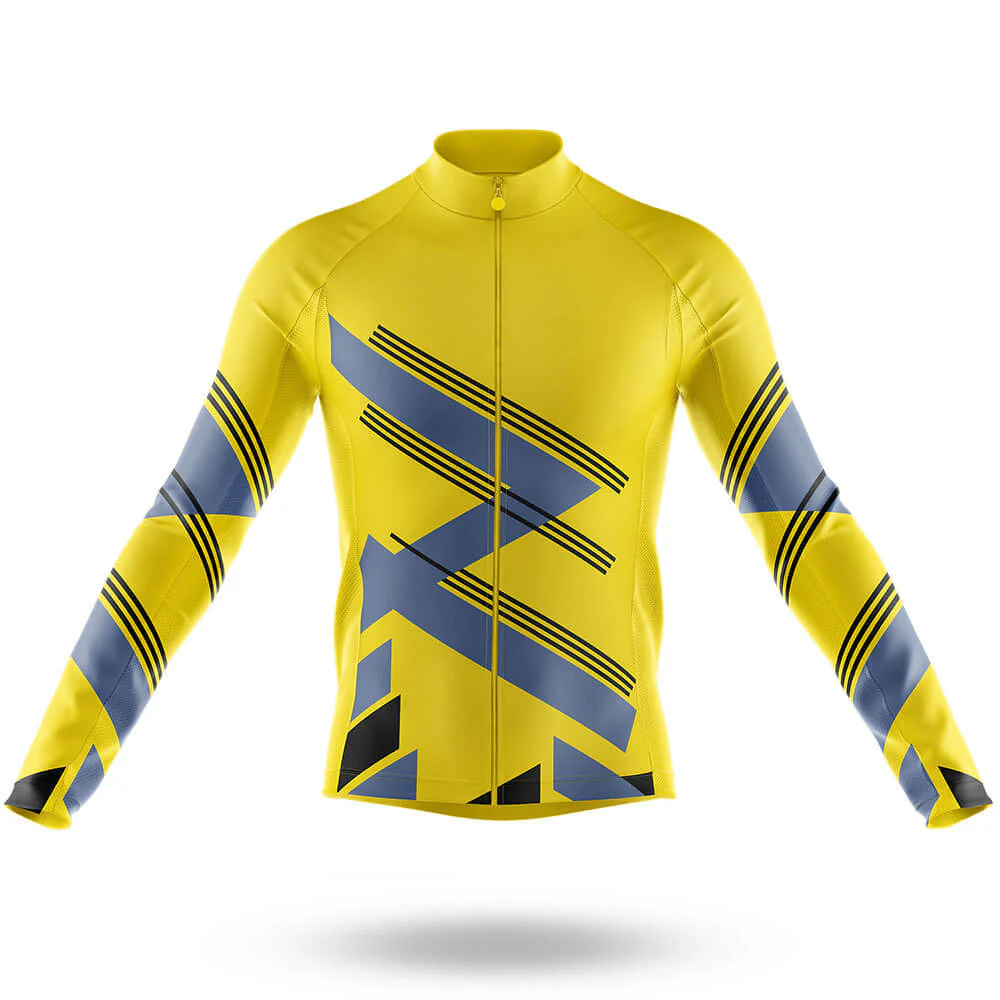 Yellow Grey Men's Cycling Kit - Image 5