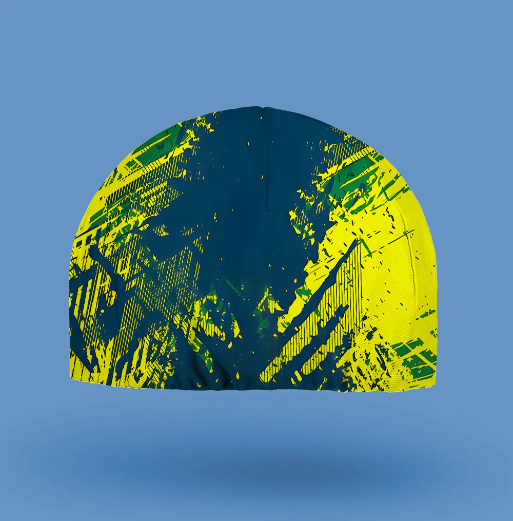 Yellow Texture Cycling Cap - Image 3