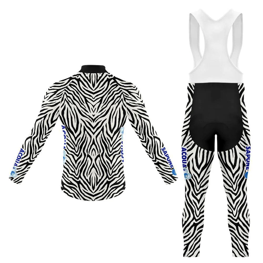 Zebra Stripes Men's Long Sleeve Cycling Kit - Image 2