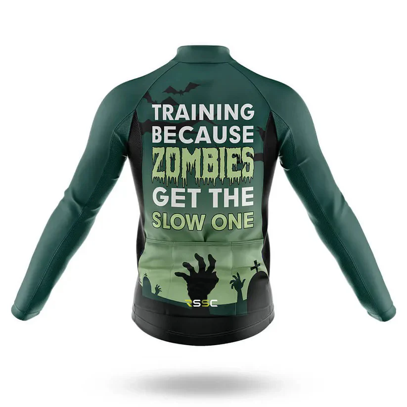 Zombies Men's Long Sleeve Cycling Jersey - Image 2